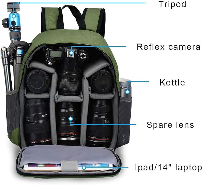 CADeN Camera Backpack Bag Professional - Image 3