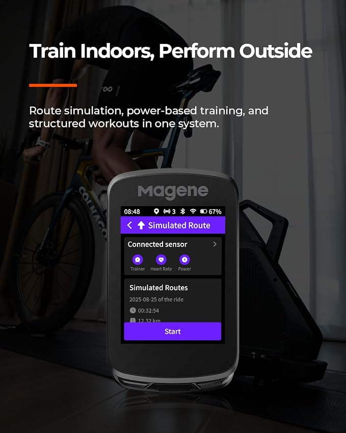 Magene C606 V2 Bike Computer GPS – 2.8" Color Touchscreen, Live Segments - Image 8
