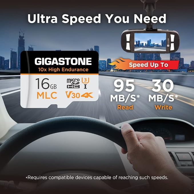 GIGASTONE Industrial 16GB MLC Micro SD Card 10-Pack, 4K Video Recording - Image 3