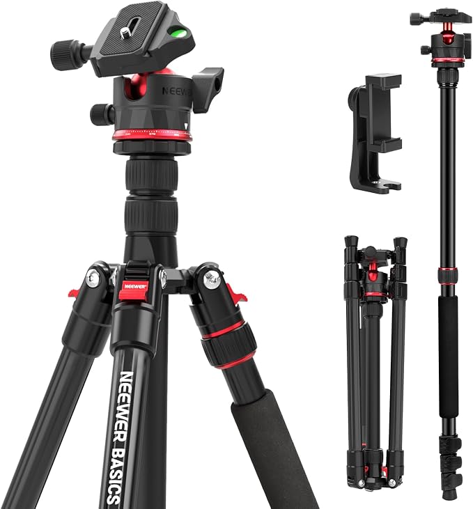 NEEWER Basics 72" / 182 cm Travel Tripod Monopod by Neewer