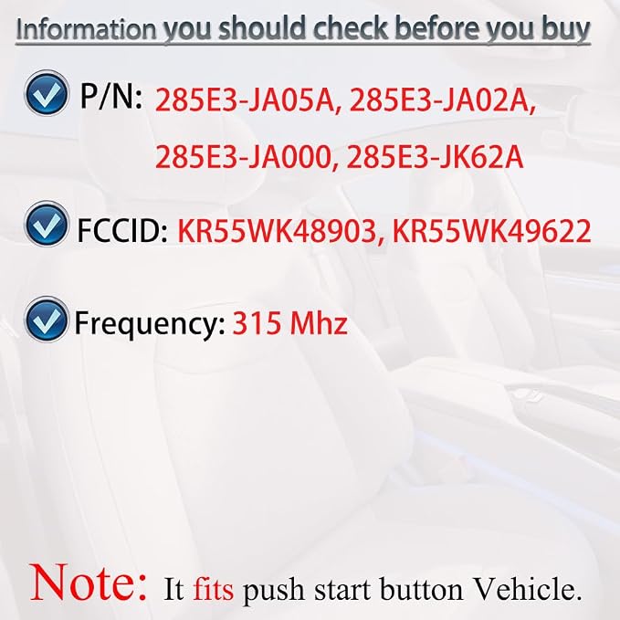 SUPALAND Key Fob Replacement Fits - Image 2