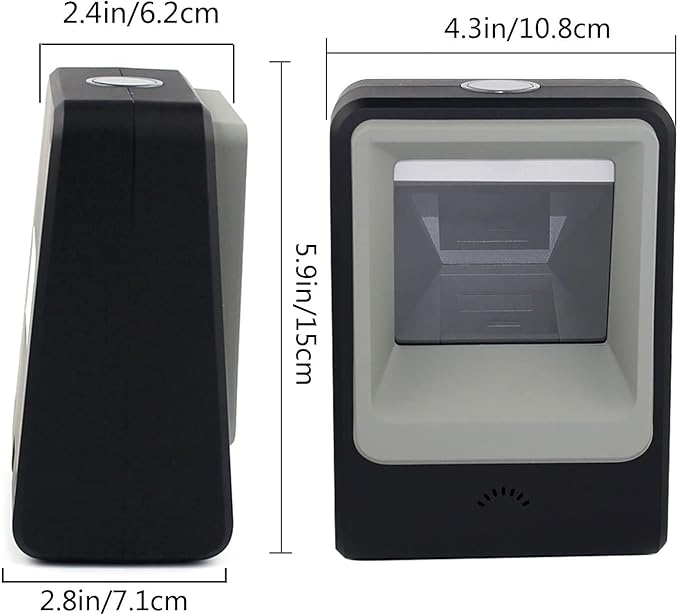 Handsfree 2D 1D Barcode Scanner, Alacrity QR Omnidirectional Desktop Bar Code - Image 5