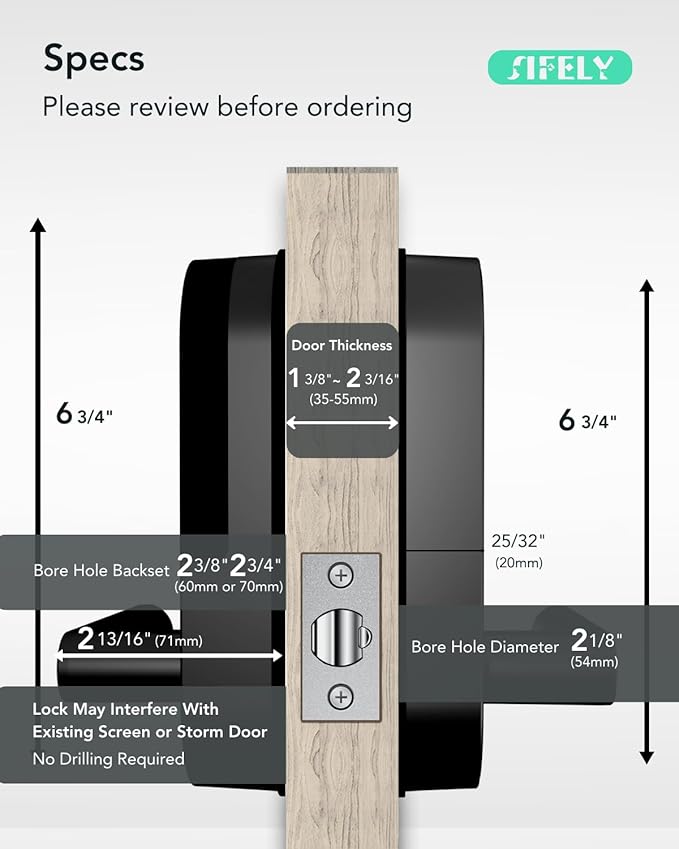 Keyless Entry Keypad Smart Door Lock - Image 5