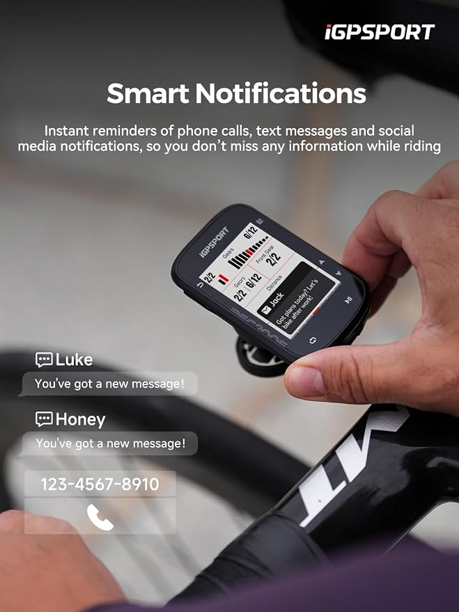 iGPSPORT BSC200S GPS Bike Computer, Wireless Route Navigation 2.4'' Screen - Image 7