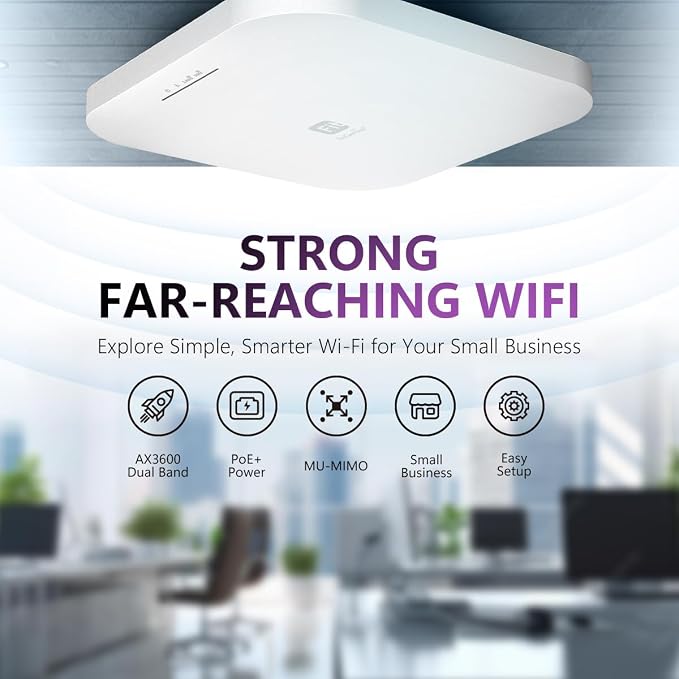 EnGenius Wireless AP 4X4 Wi-Fi 6 Dual Band AX3600 | 2.5Gbe PoE+ | Cloud & App & - Image 4