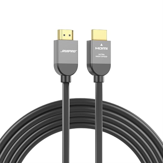 RUIPRO 8K HDMI Ultra High Speed Certified Cable 16 Feet 48Gbps 8K60Hz 4K120Hz by RUIPRO-ProfessionalQualityVideoandAudioYouCanSeeandHear