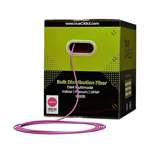 TRUE CABLE 6 Strand Bulk Fiber Optic Cable, Indoor Tight Buffered Distribution - Image 2