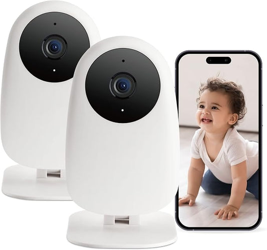 nooie Baby Monitor 2 Pack, Baby Camera Monitor by nooie