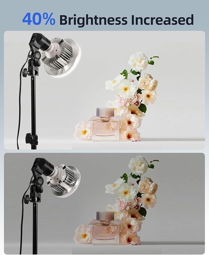 Skytex Softbox Lighting Kit 16x16in Soft Box 2Pack Upgrade 135W 2700-6400K - Image 3