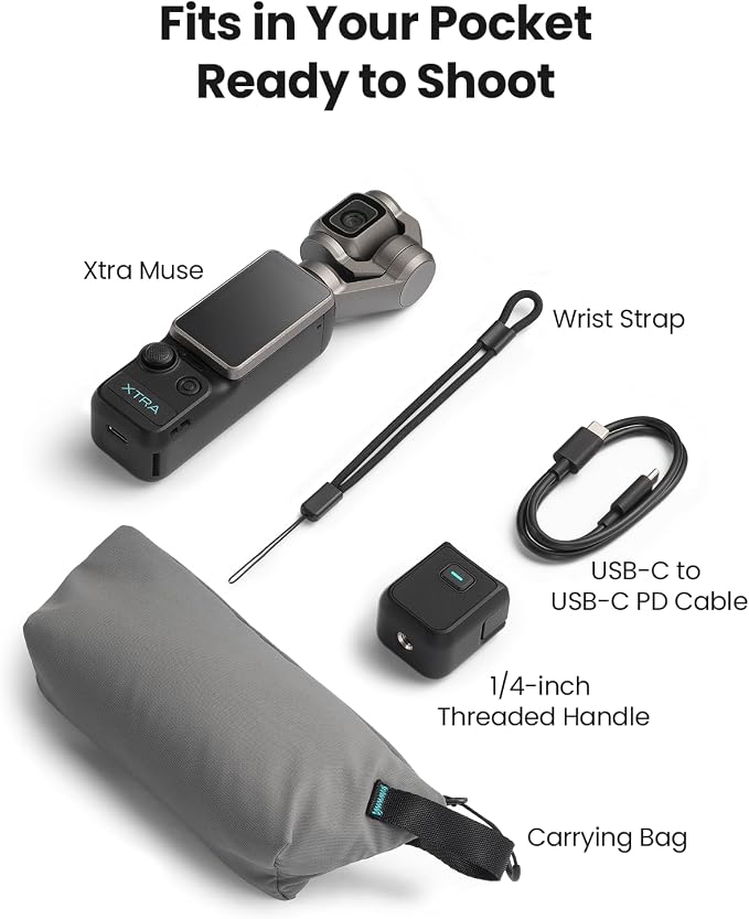 Xtra Muse with 128GB microSD, Vlogging Camera with 1'' CMOS & 4K/120fps Videos - Image 8