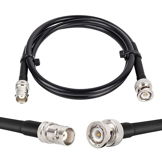 MOOKEERF BNC Male to BNC Female Coaxial Cable 50 ohm RG8X Coax Ultra Low Loss by MOOKEERF