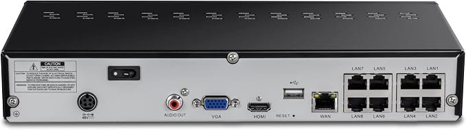 TRENDnet 8-Channel UHD PoE NVR, TV-NVR1508, H.264/H.265 4K, Supports one 4K - Image 7
