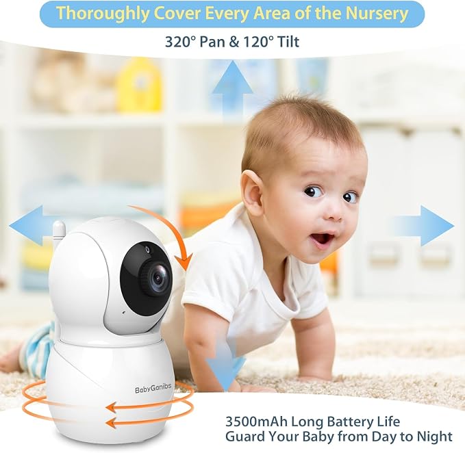 Baby Monitor with 4 Cameras Standby - Image 6