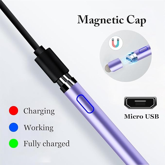 CMARS Active Stylus Pen for Touchscreen, Rechargeable Universal Pencil for iPad - Image 3
