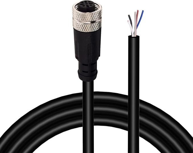 M12 Female 5 Pin Aviation Socket Electrical Cable, Lonlonty M12 Aviation Sensor by Lonlonty