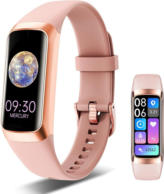 Fitness Tracker, 24/7 Heart Rate Blood Oxygen Blood Pressure Body Temp Monitor by Unknown