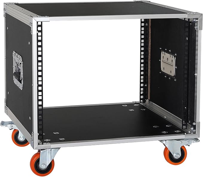 AV Gear Rack 8U Home Audio & Video Stage Stereo Equipment Storage Cabinet Stand - Image 9