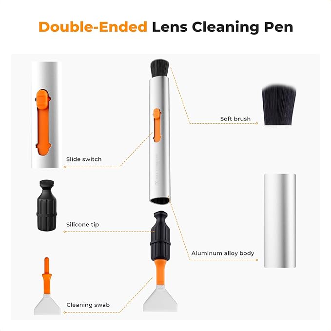 K&F Concept Versatile Switch Lens Cleaning Pen, Replaceable Pen Tip - Image 2