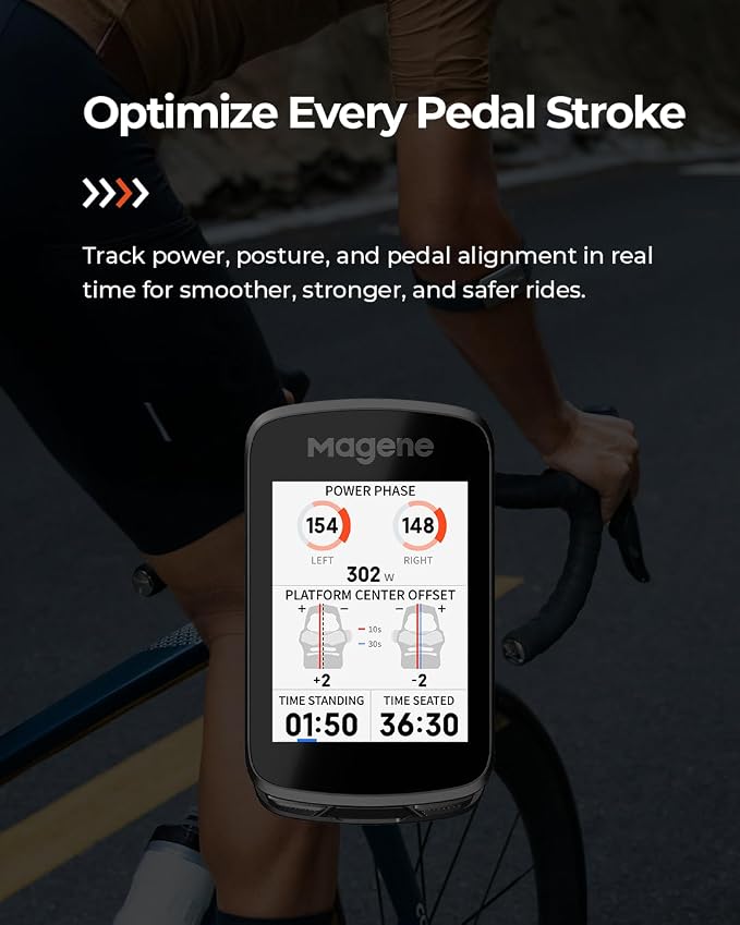 Magene C606 Pro GPS Bike Computer – 2.8" Transflective Touchscreen, 25Hr Battery - Image 8