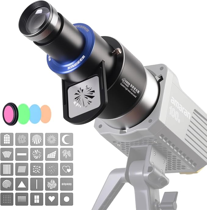Bowens Mount Projector Attachment, Spotlight Optical Snoot Photography kit by DFDIGITALFOTO-DIFESURO