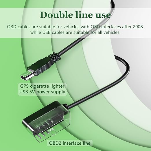 AZIJYV Heads Up Display for Cars M11, Universal OBD+GPS Digital Speedometer - Image 7