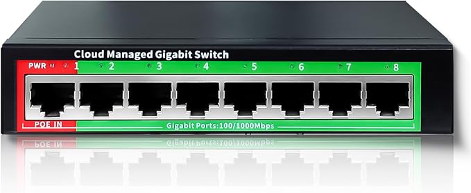 STEAMEMO 8-Port Gigabit Ethernet Switch | Smart Managed by STEAMEMO