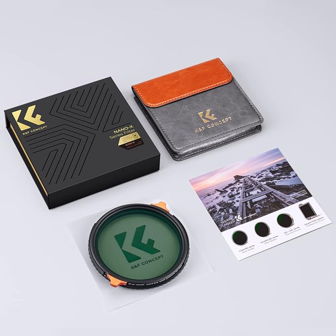 K&F CONCEPT 40.5mm ND4-64 ND Lens Filter Variable & CPL Polarizers Filter 2-in-1 - Image 8