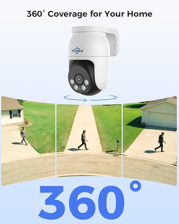 Hiseeu 4K PTZ Wired Security Camera System - Image 2
