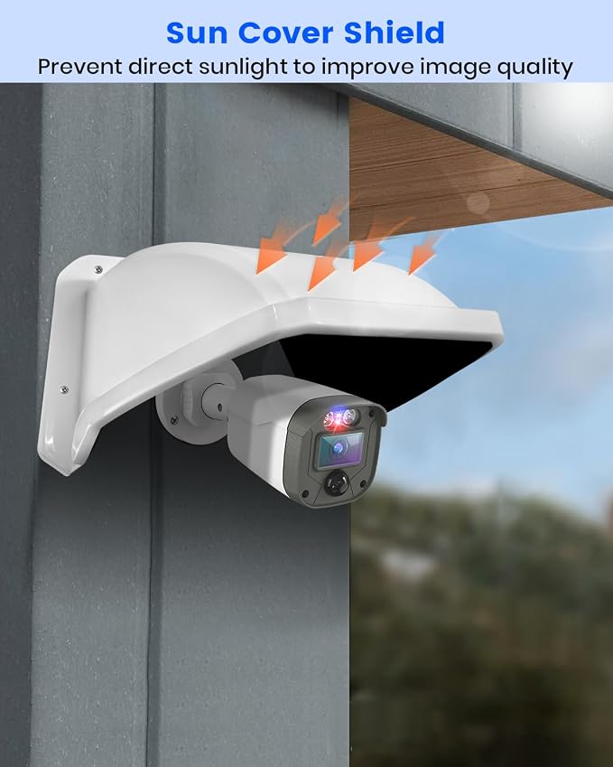 Universal Security Camera Sun Rain Cover Shield, Plastic Protective Proof - Image 5