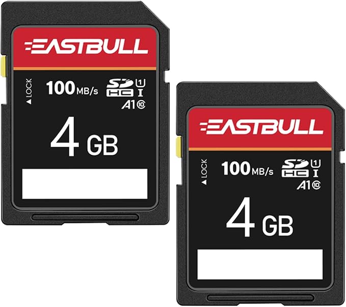 EASTBULL 5-Pack of SD Card 4GB Class 10 SD Card U1 V30 High-Speed 100MB/s Read - Image 4