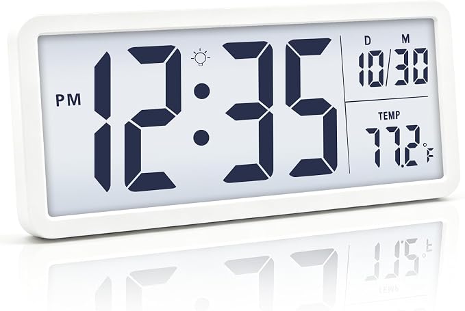 JoFomp 10.5" Large Digital Wall Clock Battery Operated by JoFomp