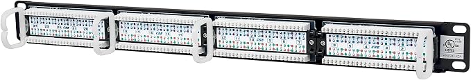Intellinet 24 Port Cat5e Network Patch Panel Wall Mount– 1U Rack Height - Image 3