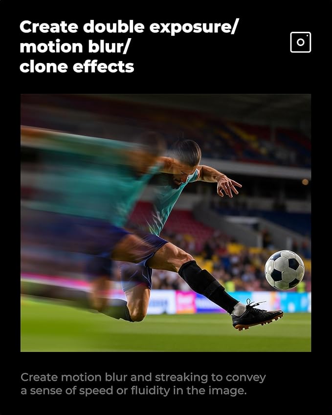 K&F CONCEPT 58mm Unilateral Blur Ghost Motion Filter Super Speed Effects - Image 5