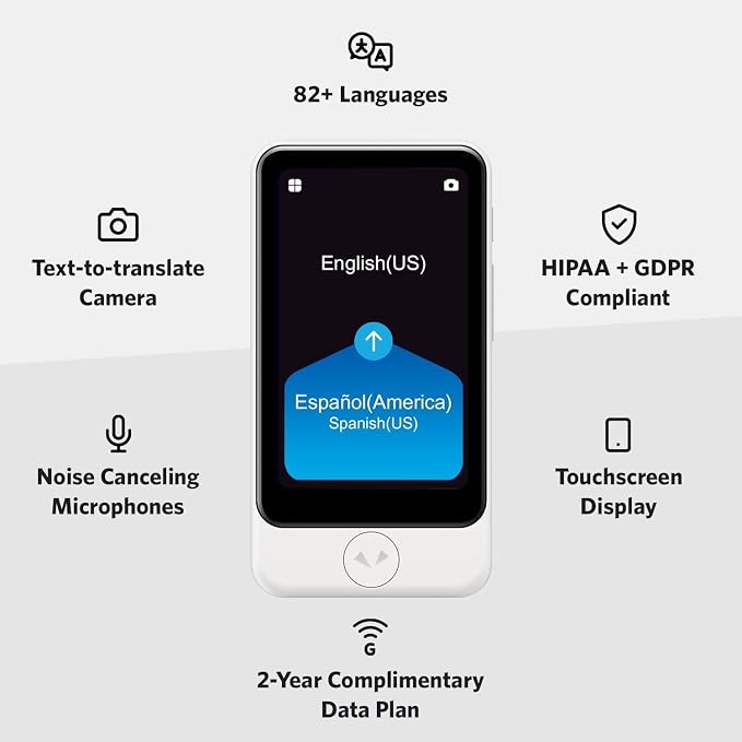 POCKETALK S2 Plus Business eSIM 5 Year White - Image 6