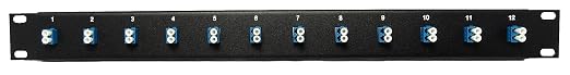12 Port LC Fiber Optic Cable Patch Panel Singlemode 19" - Image 2