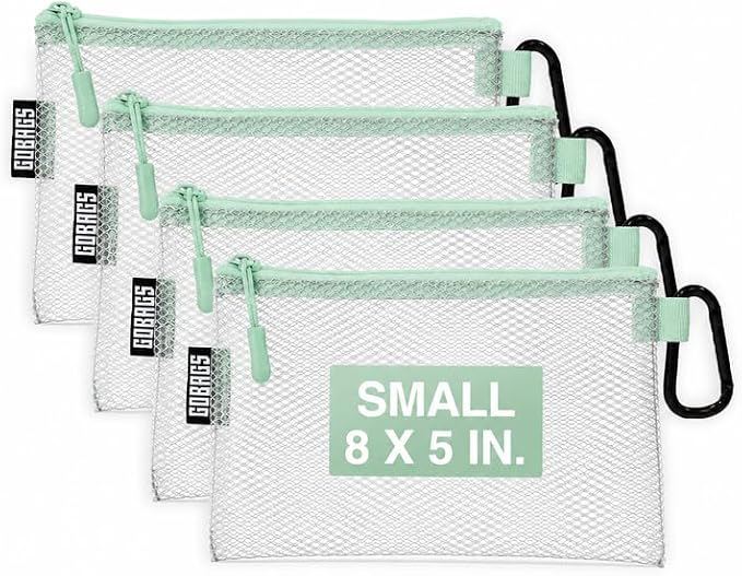 GOBAGS Air Production Small Clear Zipper Pouch – Cable Organizer & Travel Gear by Unknown