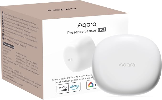 Aqara Zigbee Presence Sensor FP1E, mmWave Radar Wired Motion Sensor, AI Spatial by Aqara