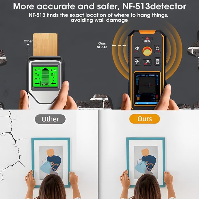 3 in 1 Stud Finder Wall ScannerLaser Distance Meter, Wood AC Wire, Upgraded - Image 5
