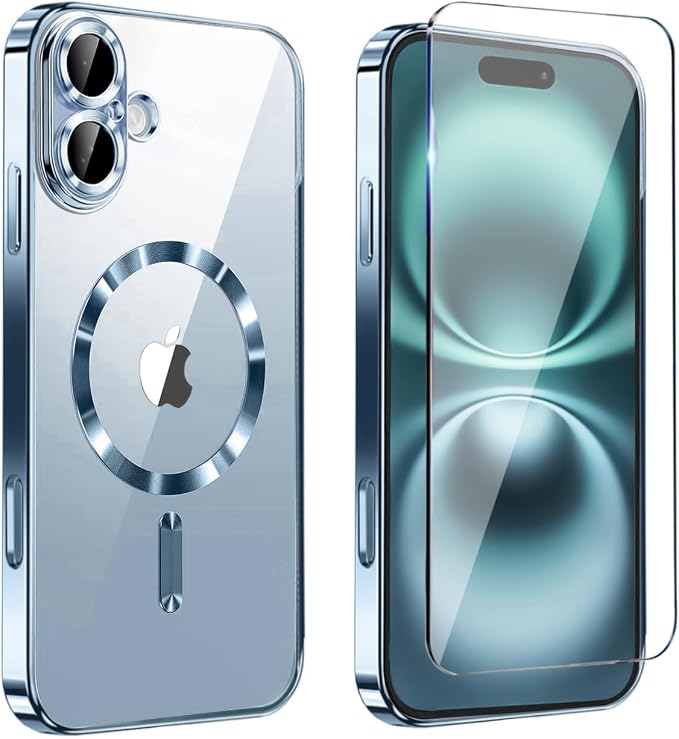 Magnetic Glossy Case for iPhone 17, iPhone17 Phone Case Slim Clear Luxury by Unknown