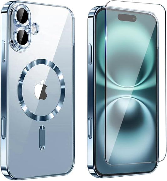 Magnetic Glossy Case for iPhone 17, iPhone17 Phone Case Slim Clear Luxury by Unknown
