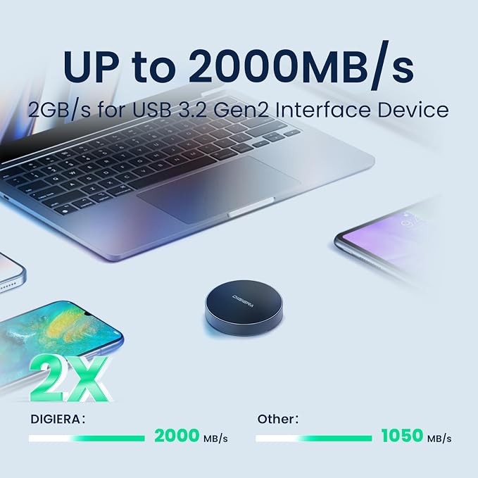 DIGIERA 4TB Magnetic Portable SSD, External Solid State Drives - Image 4