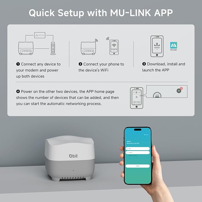 DBIT AX1500 WiFi 6 Mesh Wi-Fi System | 2, 100 Sq Ft Coverage & 120 Devices | - Image 8