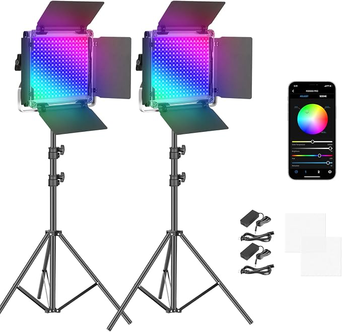 NEEWER 2 Pack 660 PRO RGB LED Video Light by Neewer