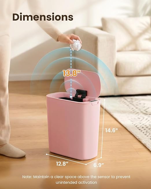 Cesun Motion Sensor Trash Can, 5 Gallon Automatic Bathroom Garbage Can - Image 8