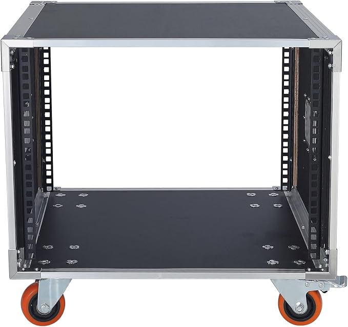AV Gear Rack 8U Home Audio & Video Stage Stereo Equipment Storage Cabinet Stand - Image 8