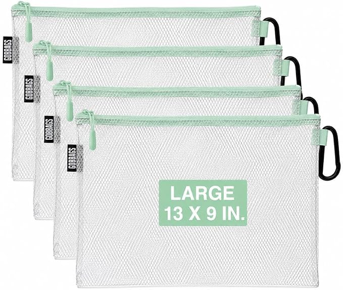 GOBAGS Air Production Large Clear Zipper Pouch – Cable Organizer & Travel Gear by Unknown