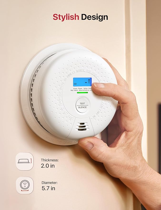X-Sense Smoke and Carbon Monoxide Detector Combo, Wireless Interconnected - Image 9