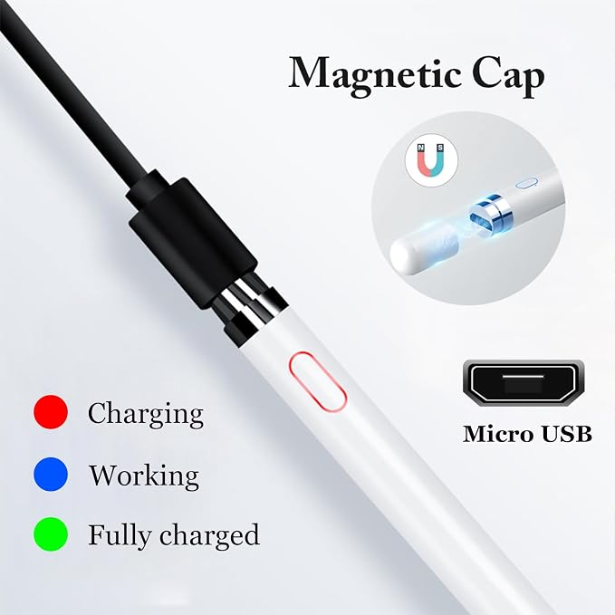 Stylus Pen for Touchscreen, Rechargeable Universal iPad Pen for Tablet - Image 3
