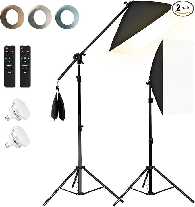 NiceVeedi 85W Photography Lighting, Remote Control, Studio Lights by NiceVeediOfficial