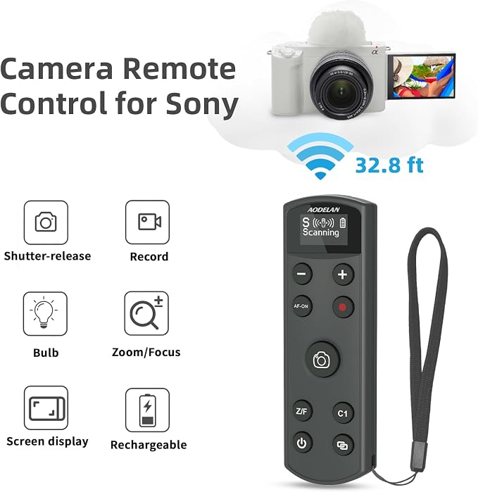 for Sony Camera Wireless Remote Control, Rechargeable Shutter Release - Image 2
